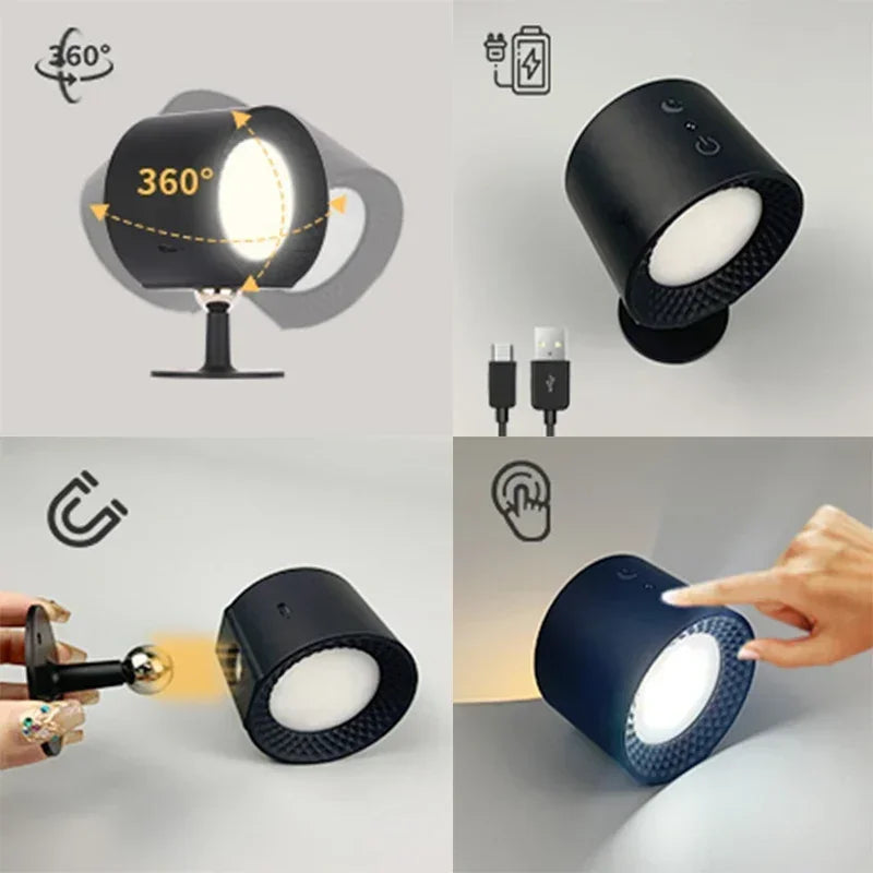 ELOVIA™ 360° Rechargeable Magnetic LED Wall Lamp