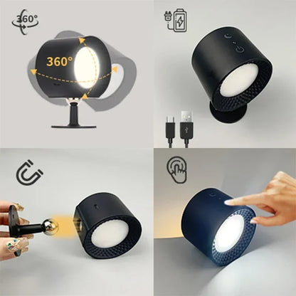 ELOVIA™ 360° Rechargeable Magnetic LED Wall Lamp