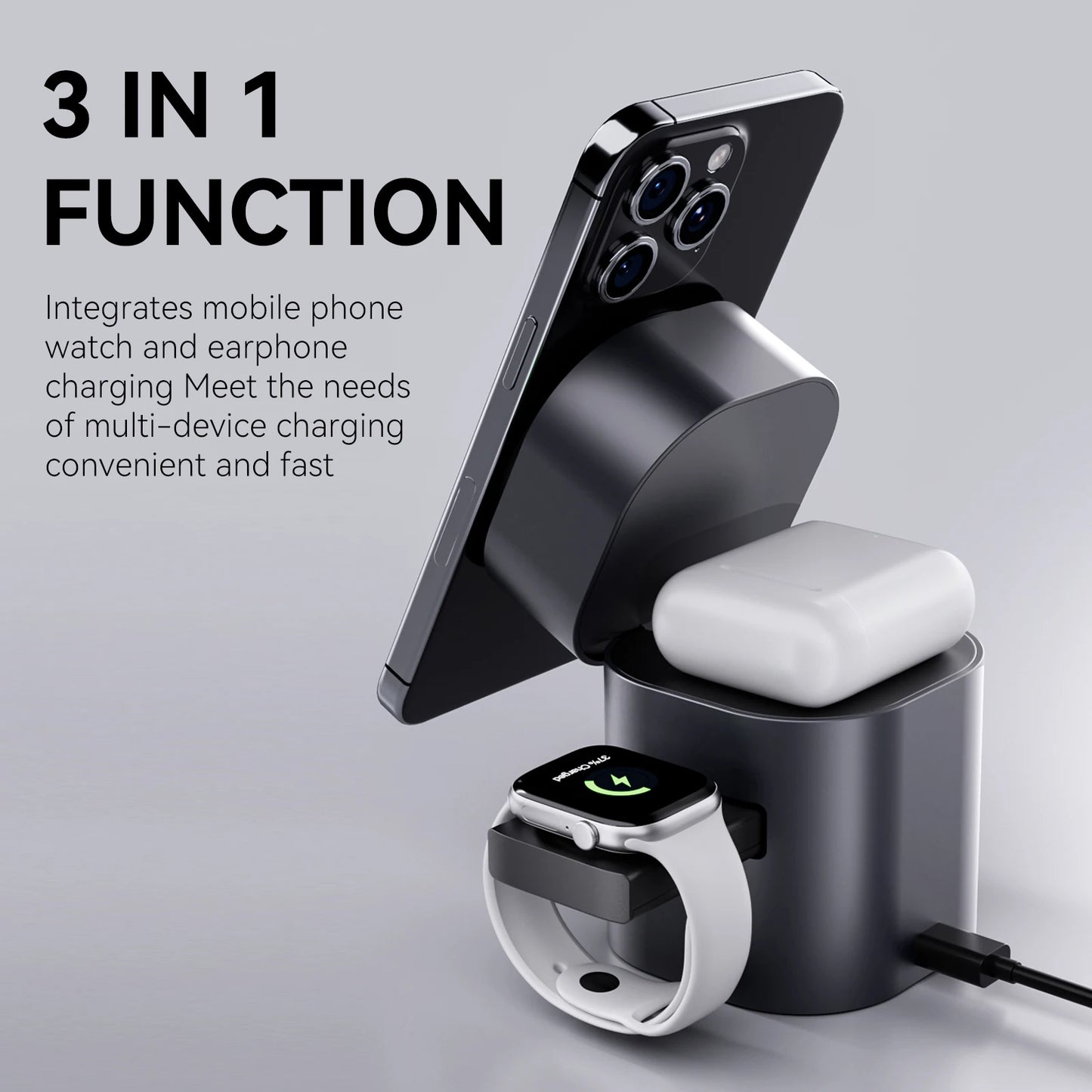 ELOVIA™ 3-in-1 Wireless Charging Station