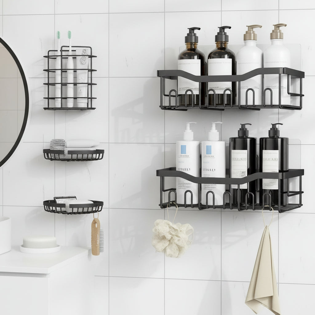 ELOVIA™ 5-Piece Shower Caddy Set