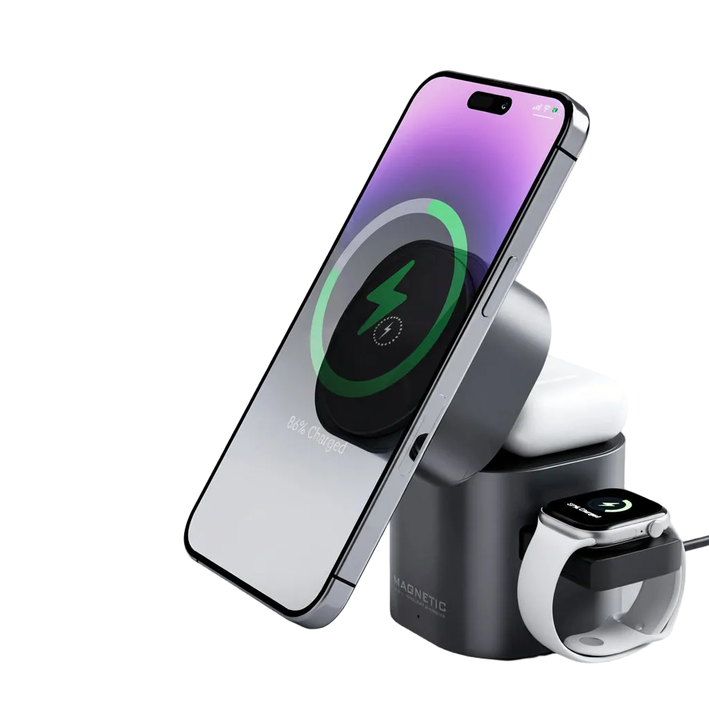 ELOVIA™ 3-in-1 Wireless Charging Station