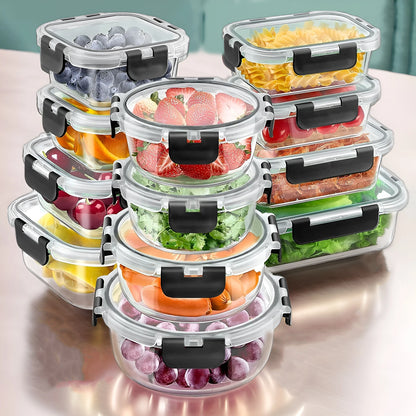 ELOVIA™ 12-Piece Glass Food Storage Set